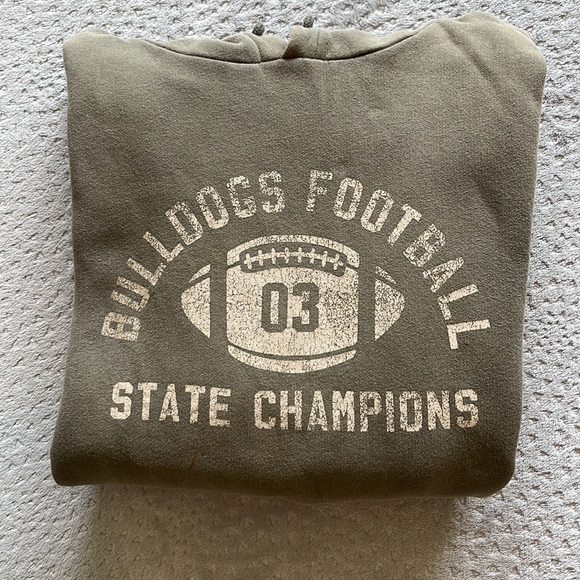 Hunter Green Aeropostale Sm Hooded Sweatshirt - Picture 2 of 7